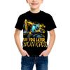 3D Pattern Printing Fashion T-Shirt  Element Printing Summer New Boy Personalized Cool Tops Kids Funny T Shirt