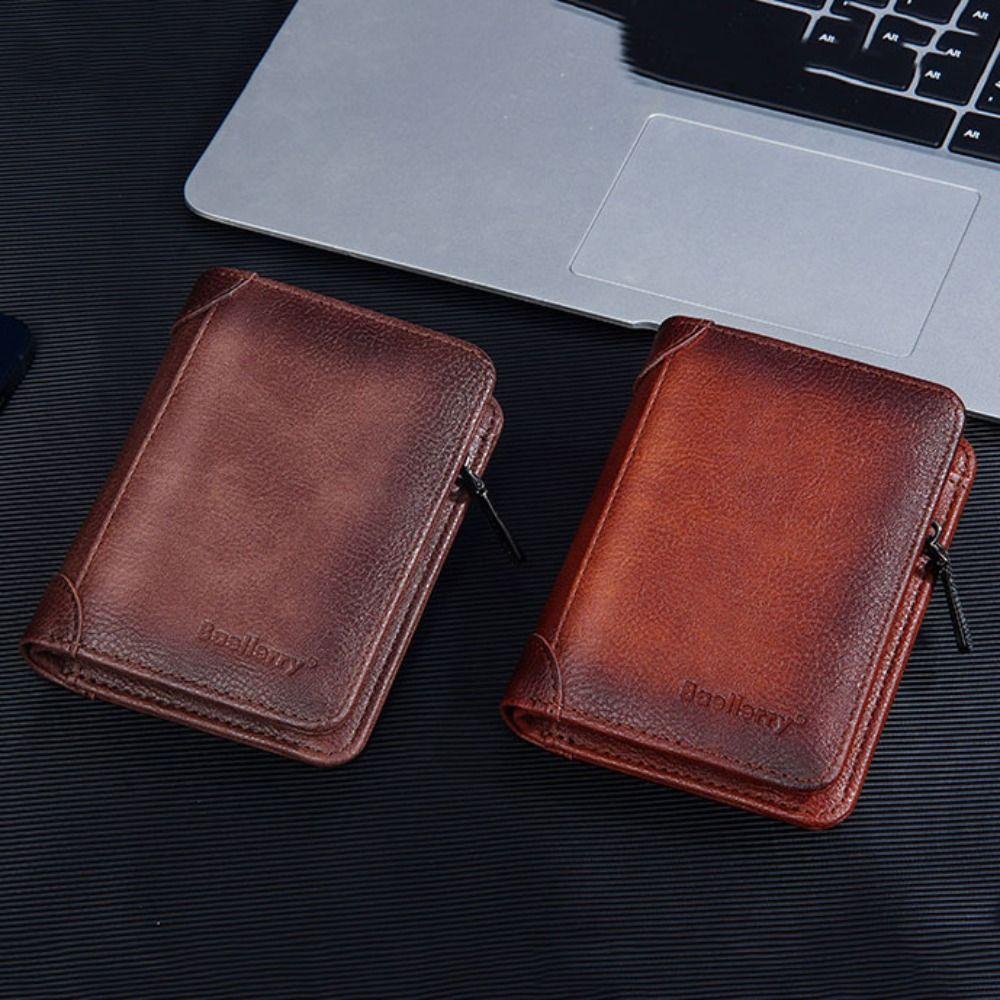 

Business Men s Wallet Zipper Coin Purse Fashion Male Card Holder ID Credit Card