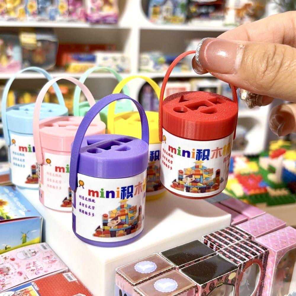 Multicolor Dollhouse Building Blocks Miniature Size Doll Toy Blocks Fun Miniature Doll Blocks Gift