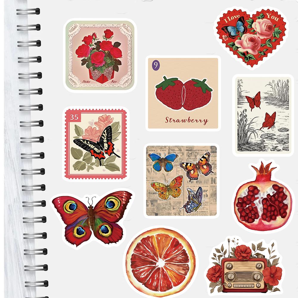 50PCS Pink Aesthetics Stickers Reading Skateboard Harajuku Decals Suitcase Office Bike Stationery Phone Notebook Bike Sticker