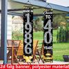 1Set 2D Flat 40th Birthday Banners, Black Gold Diamond Design, Perfect for Indoor & Outdoor 40th Birthday Party Decorations