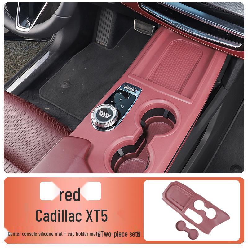 Silicone Center Console and Cup Holder Mat for Cadillac XT5