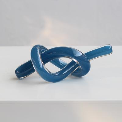 Kreative Ausgeschnittene Geometrische Glasskulptur Hohlglas Schnur Transparentes Knoten Dekorationsfiguren Heimdekorationszubehör