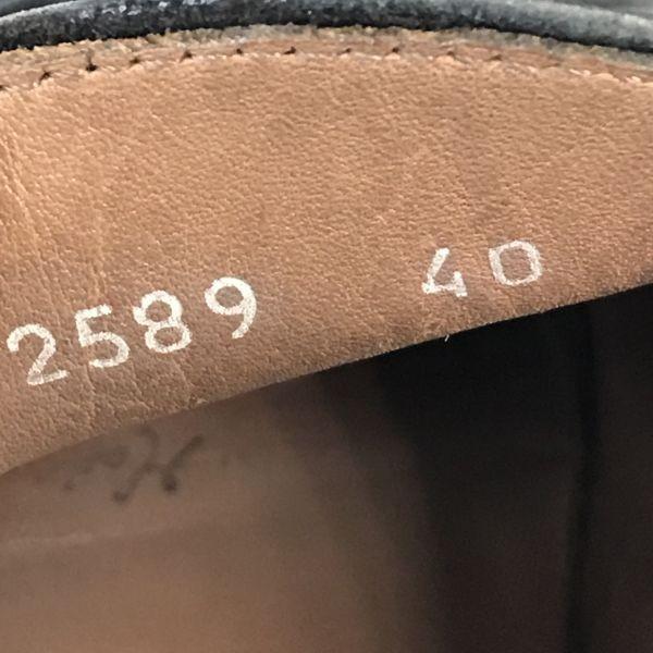 Made In Italy/Ca Lyo Relia Rossana/Leather Wholecut Shoes/40/25.0/Black/Handmade Lavorate a mano(USED)