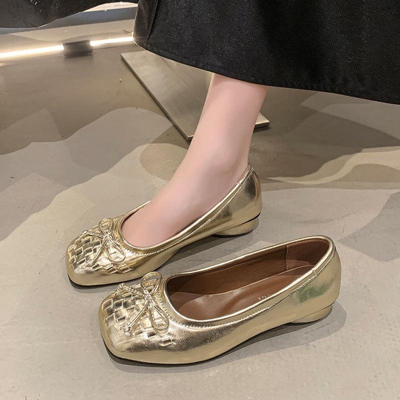 

Модные туфли-бабочки, женские балетки с квадратным носком, слипоны, балетки, ленивые лоферы, мокасины, женская повседневная удобная обувь, смешанные заказы 35