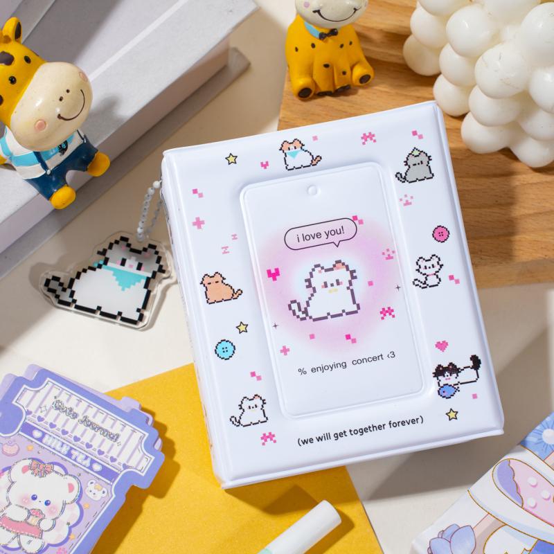 1 Stück 36 Fächer 3 Zoll Idol Karten Sammelalbum Niedliches PVC Fotoalbum Cartoon Fotokarten Aufbewahrungshülle