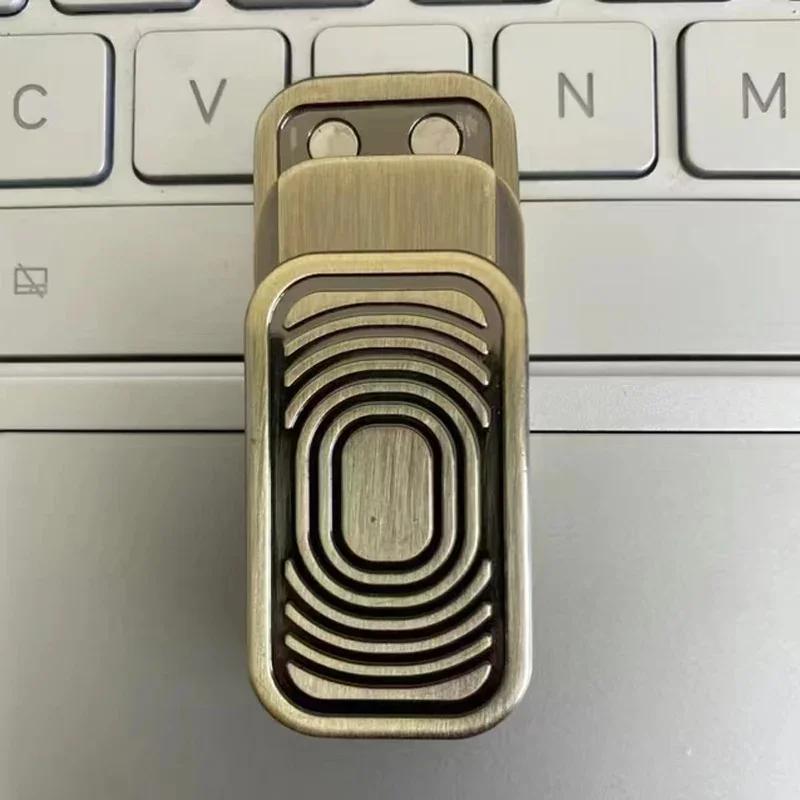 EDC Metal Fidget Slide Toy - Stress Relieving EDC Fidget Slide Leisure Metal Adult Hand Toy Office Desk Toy Gift Pressure Toys
