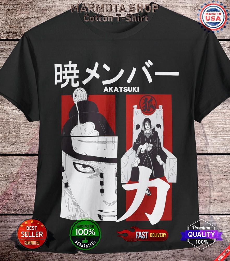 

Футболка Акацуки Наруто Шиппуден Мадара Итачи Аниме Стиль Футболка Все Размеры 3XL