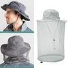 Durable Polyester Mosquitoes Net Fishing Hat Lightweight Foldable Design for Men Outdoor Activities