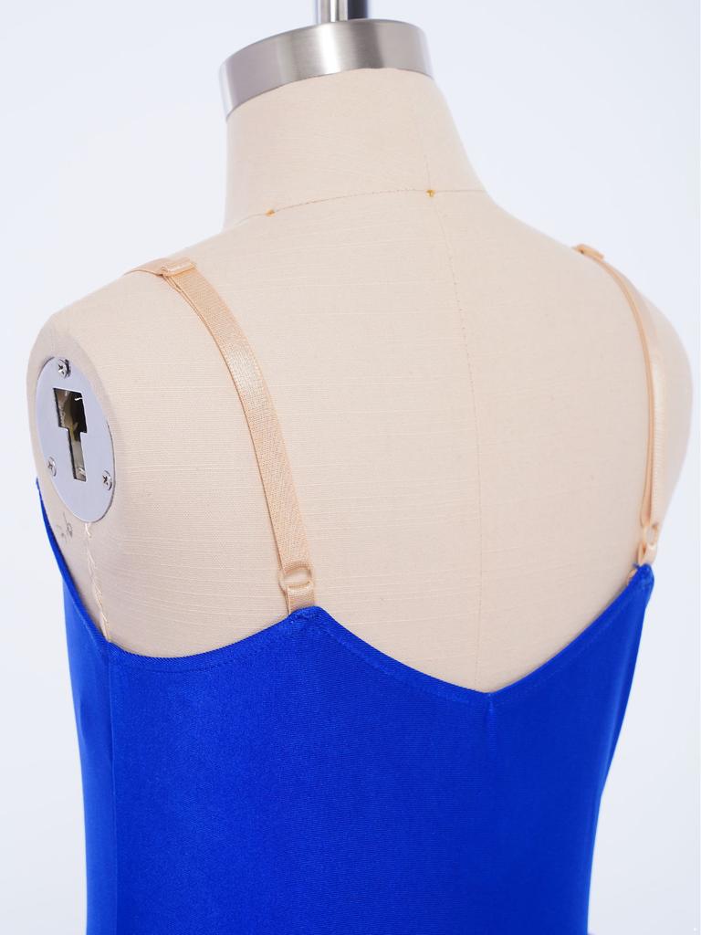 Dívčí baletní kostým na vystoupení: Bezrukávové krajkové tutu šaty s pohodlnými nastavitelnými ramínky pro snadné oblékání