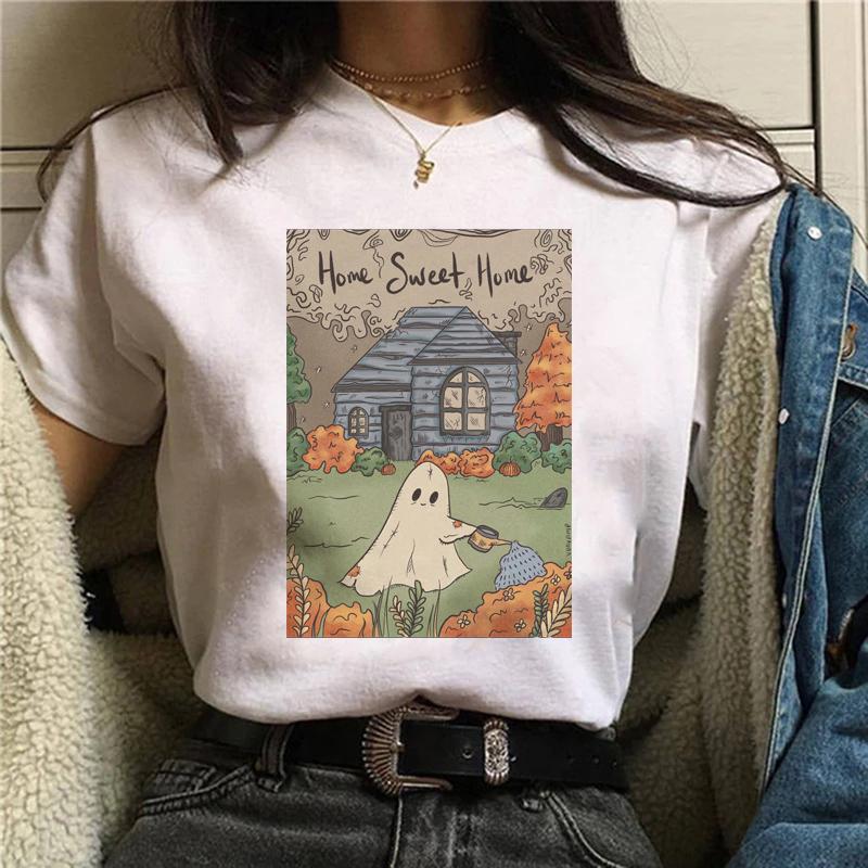 Magic In All Tarot Print T-Shirt Kawaii Magic Cat Printed Tshirt Astronomy Tee Shirt Top Aesthetic Women Hippie Bohemian Tshirt