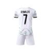 Portugal Uit Wit Nee. 7 Ronaldo Voetbalshirt, Maten 14-3XL voor Kinderen & Volwassenen