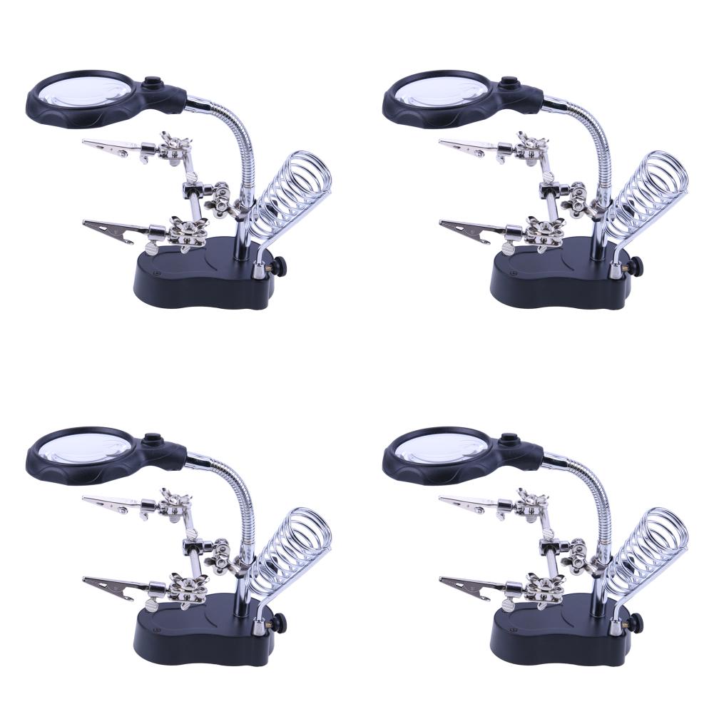 

Desktop Magnifier Welding Magnifying Glass LED Holder Soldering Repair Tool