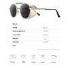 Retro Round Metal Sunglasses Steampunk Men Women Trend Brand Designer Vintage Sun Glasses UV400 Protection Eyewear