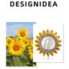 High End Fashion Alloy Drip Sunflower Brooch, Daisy Bee Brooch, Brooch, Suit Accessories