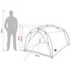 Tunnel Tent Brown and Grey 2 Person