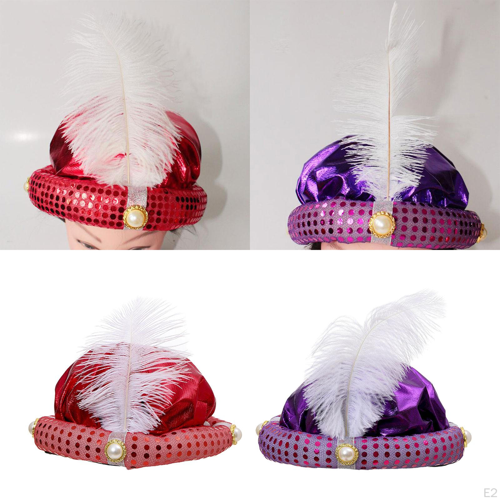 Amakando Turban Oriental Pour Hommes & Femmes/Rouge/pour Compléter Tenue Arabe Sultan/Idéal Pour Carnaval & Soirée à Thème