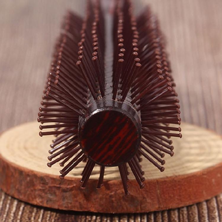 Mini Round Hair Brush Hair Combs for Short Curly Hair Nylon Bristles Hair Brush