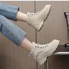 Winter Ladies Shoes Lace Up Women Sneakers Snow Ankle Boots Waterproof Warm Platform Botas Woman Footwear