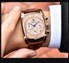 BENYAR 5113 Watch for Men Popular New Arrival Big Dial Leather Strap Western Hot Selling Square Shaped Business Man Wrist Watch