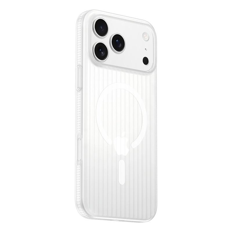Corrugated Non-Slip Magnetic Case: Semi-Transparent Frosted Protective Cover for iPhone 17, iPhone 16.