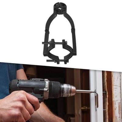Perceuse électrique, convertisseur de support de trou carré, accessoire professionnel noir, installation facile en acier inoxydable