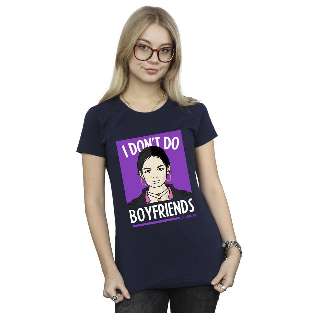 Netflix Womens/Ladies Sex Education I Don´t Do Boyfriends Cotton T-Shirt