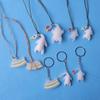 5Pcs Funny Color-Changing Baked Crab Car Pendant Car Decoration Accessories Creative Swing Goose Lobster Keychain Bag Pendant