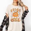 Pumpkin Spice Comfort Colors Shirt: Retro Floral Autumn Tee