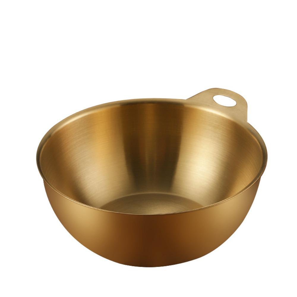Gold/Silver Korean Style Mixing Bowl Large Capacity Food Container Food Prep
