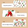 Christmas Treat Bags Plastic Clear Xmas Candy Bags with Pull Bow Set for Baby