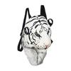 Stuffed Tiger Head Shoulder Bag 3D Tiger Laptop Backpack for Christmas Gifts