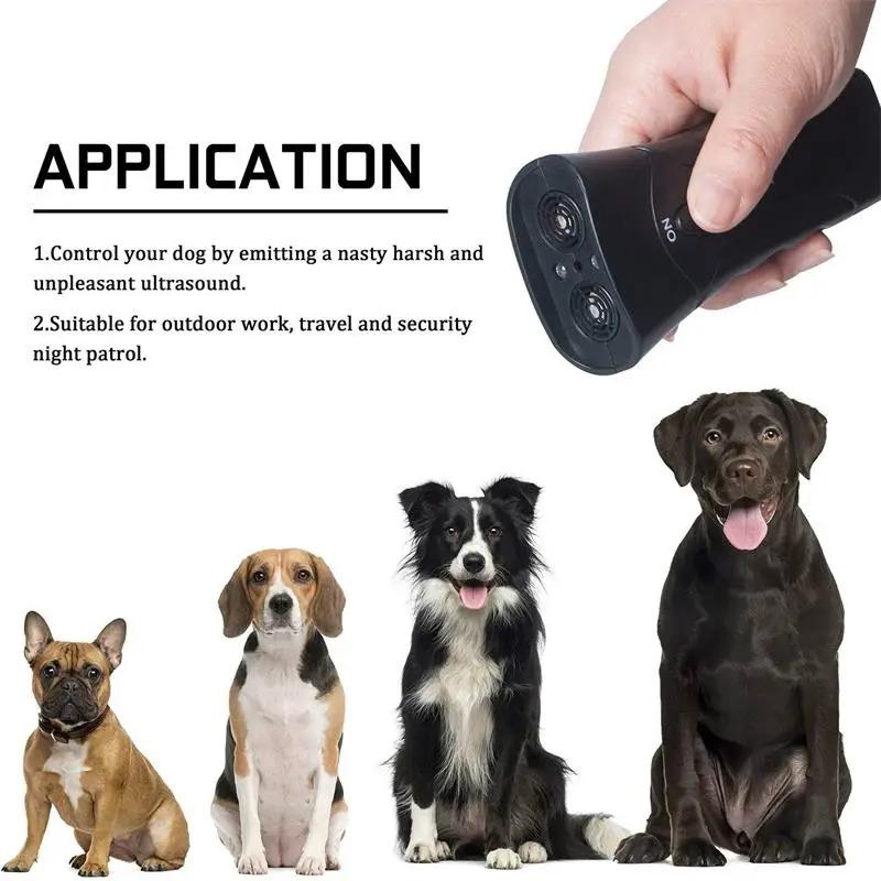 Dog Repeller LED Ultrasonic From Dogs Anti Barking Device Laser Dog Repeller Training Device Outdoor Pet Dog Training Tool