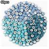 10/30/60pcs resin material blue series large hole beads random color decorative beads DIY bracelet necklace earrings keychain jewelry accessories