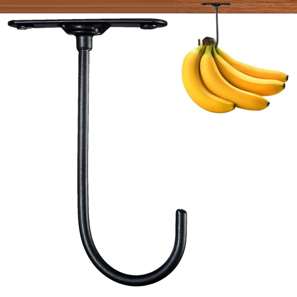 1/2/3/4/5PCS Banana Hooks Storage Racks Kitchen Countertops Banana Hooks With Screws Kitchen Supplies Household Appliances