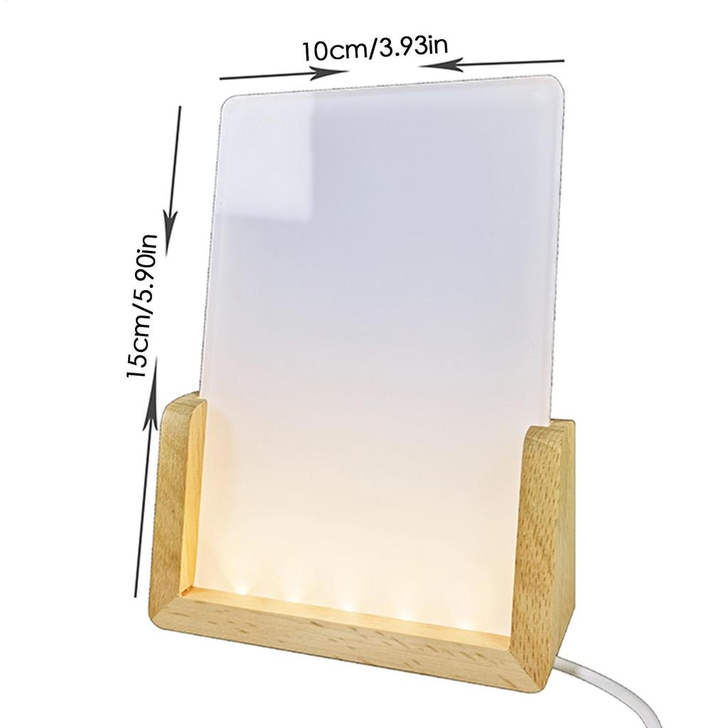 Led Picture Frame Sublimation Led Acrylic Photo Frame Display Stand Crafts Decoration for Home Birthday Christmas Women Men Car