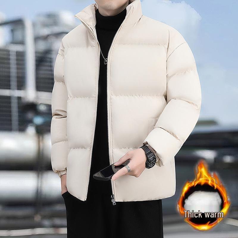 Men s Trendy Casual Windproof Cotton Jacket - Autumn/Winter Fashion Large