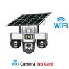 Three-lens Surveillance Camera Outdoor HD Night Vision Full Color Solar Camera