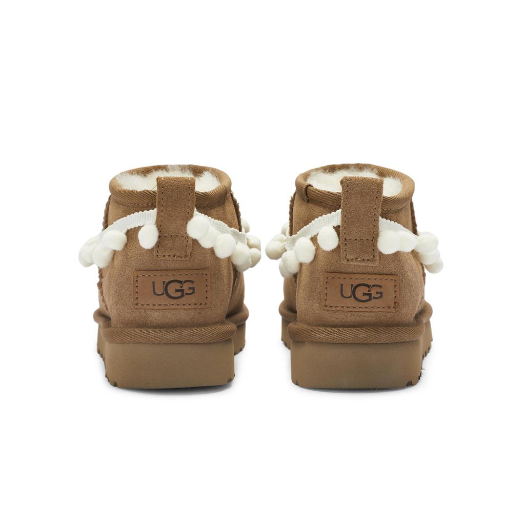 UGG CLASSIC ULTRA MINI 811 Manufacturing, Lunar Wander Thermal Ankle Length Snow Boots Women's Chestnut Brown 1116109-CHE(Team80-)