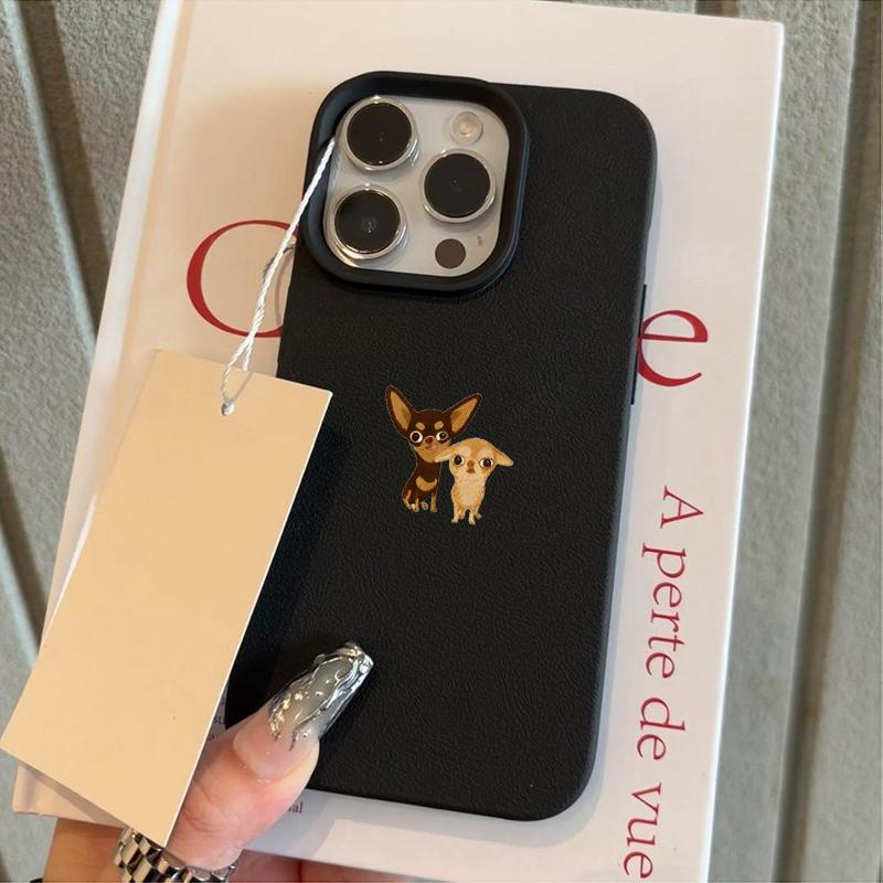 Cute Cartoon Chihuahua Puppy Print Phone Case For iPhone 17 16 15 14 11 12 13 Pro Max 17 Air X XR XS 14 15 Plus Shockproof Cover