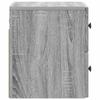 Wall Mounted Nightstand 2 pcs Grey Sonoma 33 x 34.5 x 40 cm