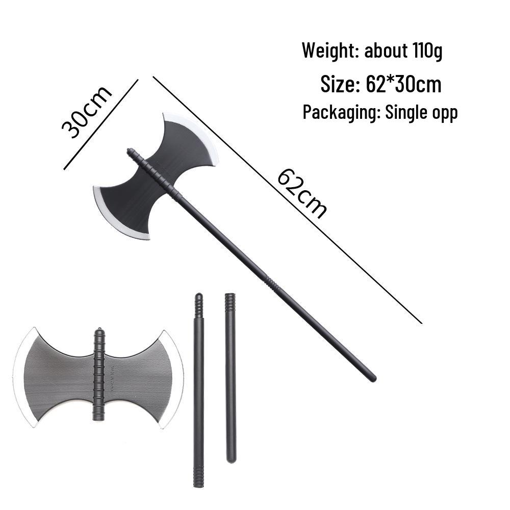 Halloween Props: Grim Reaper Scythe, Devil Trident, and Lincoln Cane Toy Set