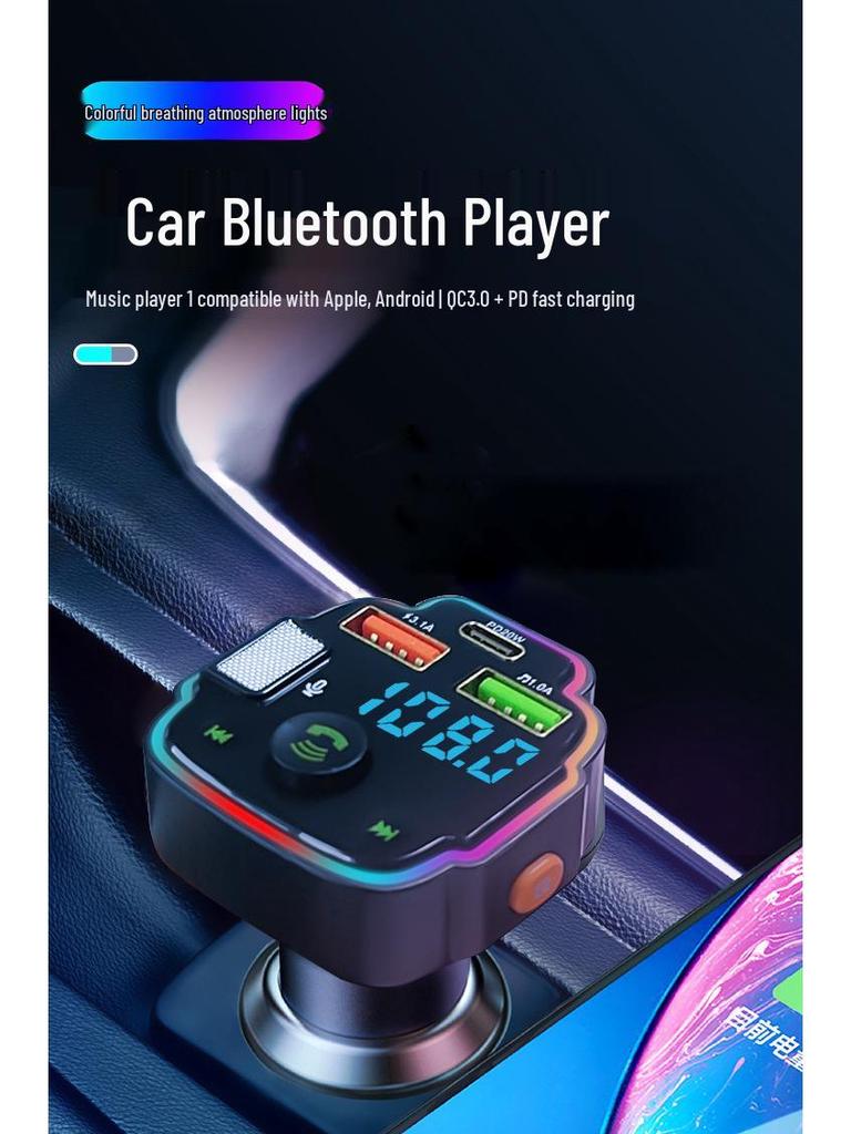 Q8 Fast Charge Car Charger & Bluetooth MP3 Player with Lossless Sound
