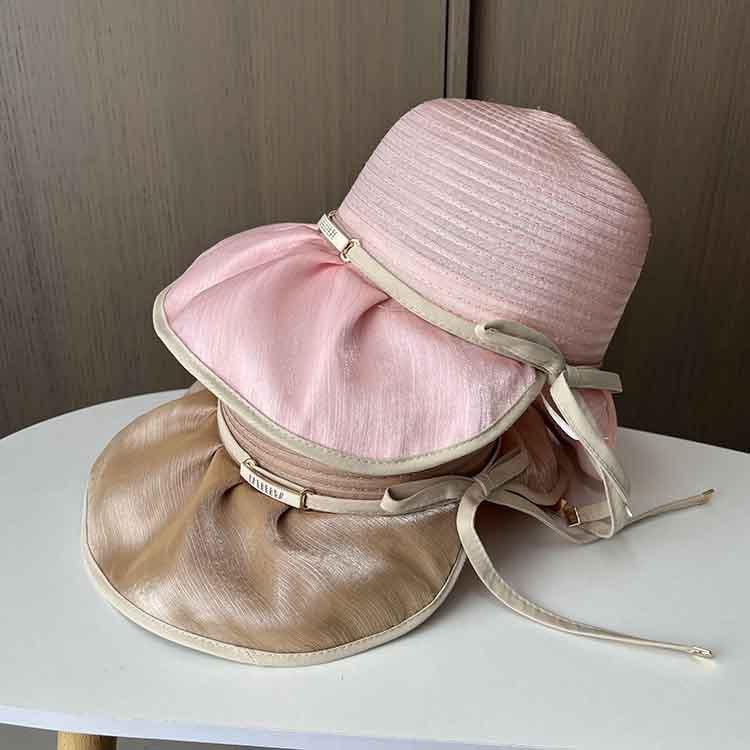 Summer Hat Travel Big Eaves Sunshade Sun Protection Bucket Hat Women's Outdoor Leisure Versatile Anti-ultraviolet Beach Hat