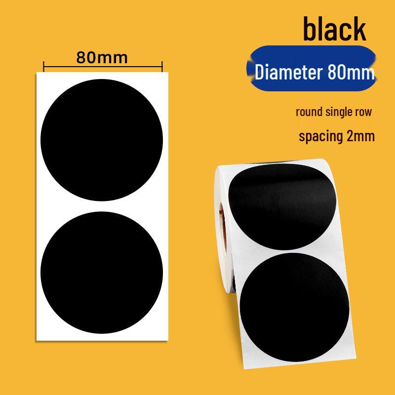 Color Coated Self-Adhesive Barcode Label Paper - Round Stickers In Various Sizes