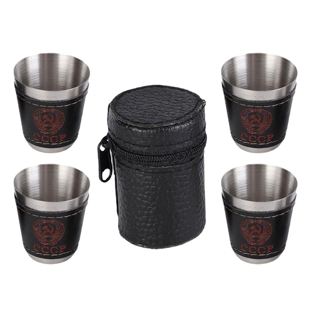

Little Glass Steel Outdoor Stemless Glasses Cups Camping Accessories Small Stainless Metal Travel Mug