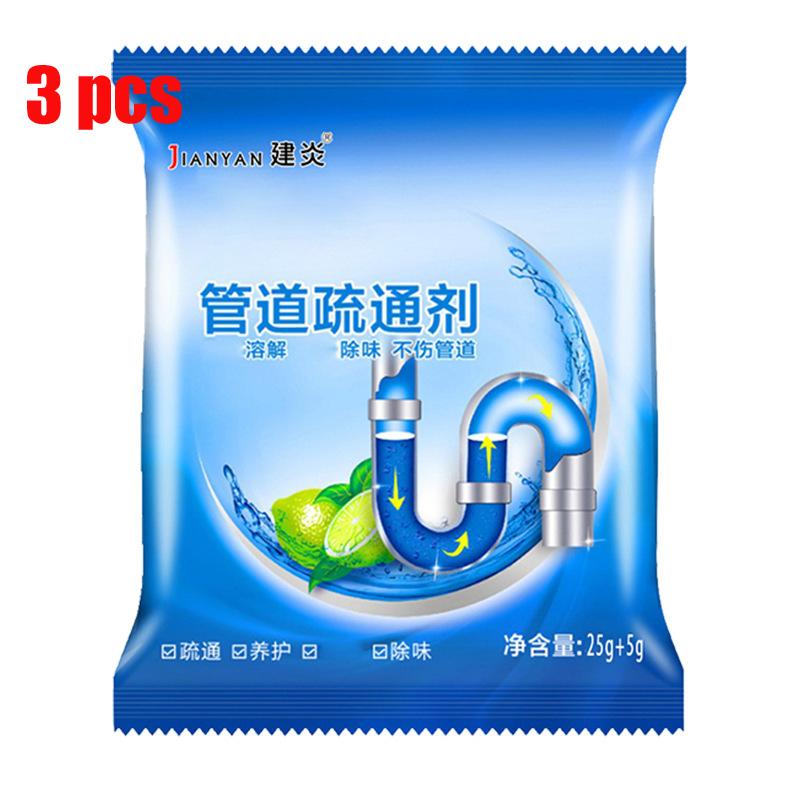 1/3/5/10/20 Pcs Pipe Unblocking Dissolving Powder Drain Cleaners Powder