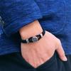 Stylish Compass Bracelet For Men Retro Viking Wrap Braslet Grade A 4mm Ethnic Cord Chain Braclet Boyfriend Gift Pulseria Homme