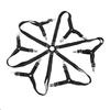 12 Clips Fixed Holder Adjustable Elastic Bed Sheet Holder Mattress Clip Fasteners Cover Blankets Non-Slip Fixing Strap Grippers Black/White