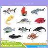 Juego de Modelos de Animales Marinos Infantiles Pez Payaso Estrella de Mar Cangrejo Concha PVC Criaturas Oceánicas Realistas Para Juego Educativo y Aprendizaje